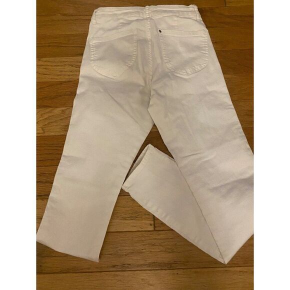& Denim Skinny High Waist women's White Denim ankle length Jeans Size 25 - Picture 4 of 9